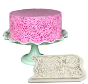 Розовая силиконовая форма для помадки, кружева, свадебные украшения для торта, силиконовая форма для помадки в виде бабочки