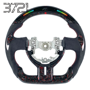 Volante Deportivo de Fibra de Carbono Forjado Estilo Deportivo Rojo LED para Toyota GT86 FT86 Subaru BRZ Scion FRS ZN6 ZC6, Interior 2012-2020 - Product Image 1