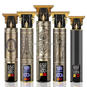 Nueva Máquina Recortadora de Pelo Eléctrica Recargable 0mm para Hombre Barbería con Pantalla LCD Dorada Afeitadora y Cortadora Inalámbrica - Product Image 3