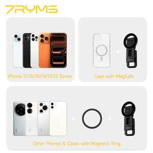 7RYMS 7RIG T2(Orange) Waterproof Flexible Magnetic <b>Phone</b> Tripod with Wireless Remote Adjustable Height & Portable for Desk Use - Product Image 5