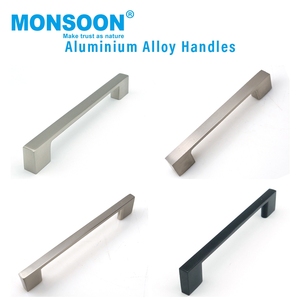 Furniture Hardware Household 64mm Half Moon Type <b>Handle</b> and Knobs Kitchen Cabinet Drawer <b>Door</b> Aluminum Alloy Edge <b>Pull</b> <b>Handle</b> - Product Image 4