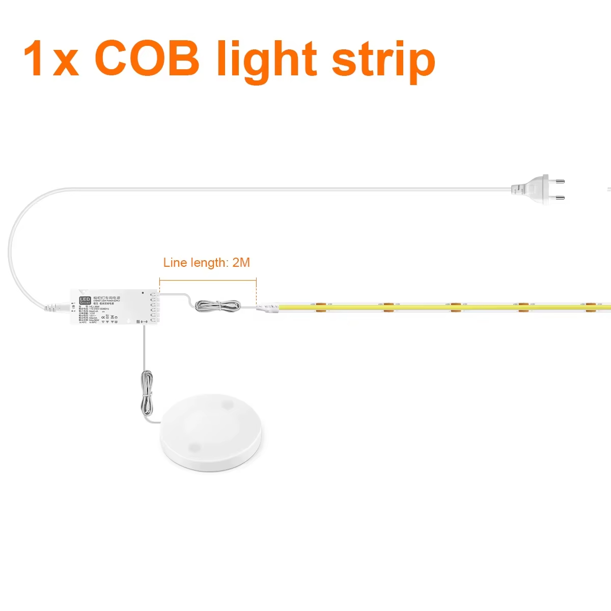 1 bande LED lumière chaude + alimentation