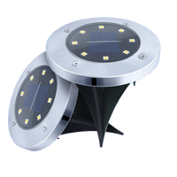Lot de 8 lampes solaires LED à détecteur de mouvement, en acier inoxydable, étanches IP44, pour jardin et extérieur, 4100K