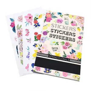 Perencana elegan buku harian stiker buku tempel bunga jurnal perencana alat tulis dekoratif stiker buku