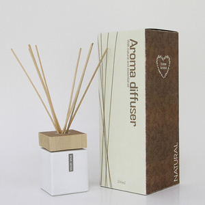 Cây Mây Trắng Gậy Máy Khuếch Tán Không Khí Tươi Với Nắp Bằng Gỗ Cho Văn Phòng Tại Nhà - Product Image 2