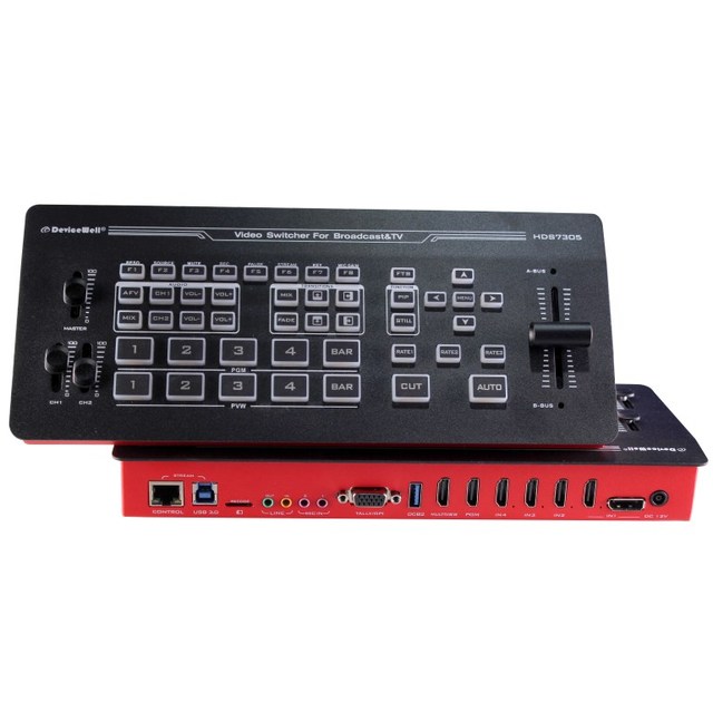 DeviceWell HDS7305 Live Streaming Equipment 5-Channel PIP T-Bar HD Recording Studio Gear