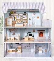 Nouveau bricolage de haute qualité maisons de poupée en bois Mini modèle jouet semblant jouer meubles 3D Style de mode pour les filles KB0245