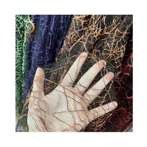 2022 Hot Halloween fabric net ripstop polyester spider web for decoration