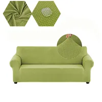 Чехол для мебели Amazon, моющийся эластичный мягкий чехол из спандекса для дивана, нескользящий, водостойкий, зеленый цвет