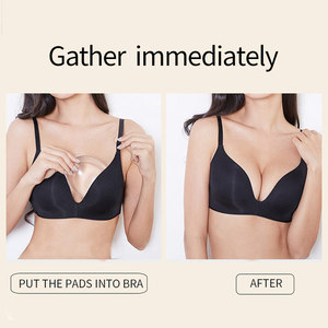 Con pegamento Traje <span class=keywords><strong>de</strong></span> baño Sujetador Almohadillas Espuma Pecho <span class=keywords><strong>Push</strong></span> <span class=keywords><strong>up</strong></span> Gel <span class=keywords><strong>de</strong></span> silicona Sujetador Copa Insertar - Product Image 3