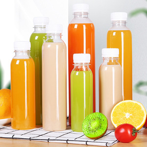 Nhựa Trong Suốt Chai Dùng Một Lần Nước Giải Khát Thương Mại Chai Pet Nước Trái Cây Và Trà Sữa Chai Với <span class=keywords><strong>Cap</strong></span> - Product Image 2