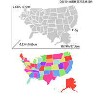 Moule en silicone LEQU Happy And Fun USA Map pour résine époxy 3D, idéal pour la décoration intérieure et les fournitures d'artisanat moderne