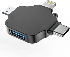 Schlussverkauf OTG-Converter 3.0 für Tablets Netzteil Datenübertragung Digital Connector Typ C Mikro 8 Pin 3-in-1 OTG-Adapter