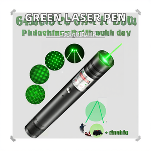 Puntero Láser Verde de Alta Potencia con Carga USB, 3000 Metros de Alcance, Linterna Láser para Senderismo y Juguete para Gatos - Product Image 2