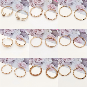 XUPING Wholesale Lot Hoop <strong>Earrings</strong> Gold Color Twisted <strong>Chunky</strong> Hoop <strong>Earrings</strong> Women Bold Statement Jewelry <strong>Earrings</strong> - Product Image 3