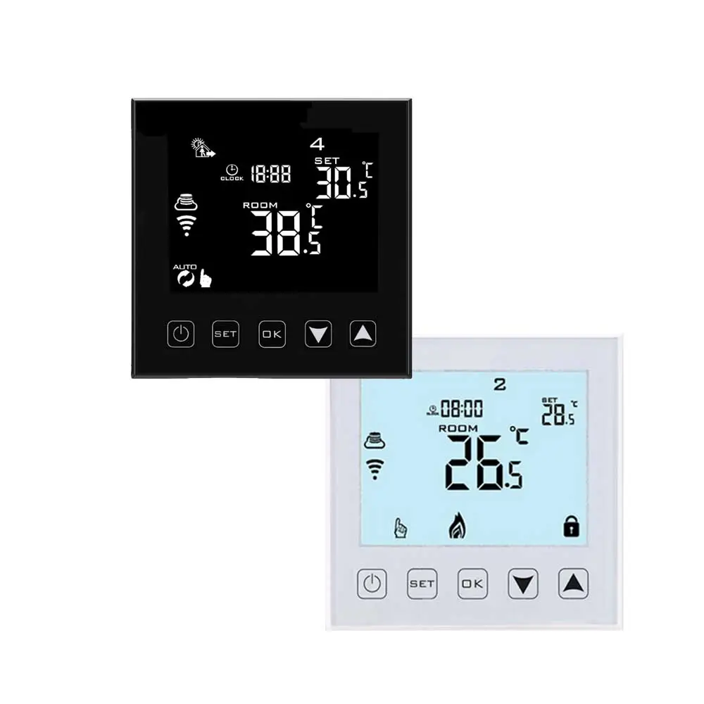 Termostato inteligente HY603, Wifi, Tuya, pantalla táctil, sistema de calefacción de suelo, Control por aplicación, termostato de habitación de Hotel