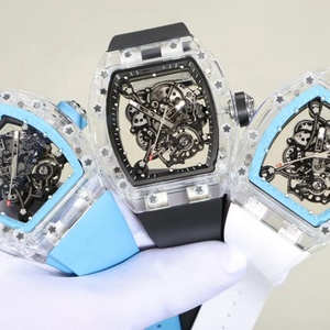 Reloj de Lujo con Caja Transparente de Cristal, Diseño Hueco que Revela el Movimiento, Ultrafino y Ultraligero, con Forma Delgada y Estilo Deportivo - Product Image 1