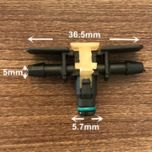 10 cái khớp nối ống nhiên liệu ô tô cho đầu phun <span class=keywords><strong>Bosch</strong></span> phích cắm nhanh trở lại hai chiều ba chiều - Product Image 4