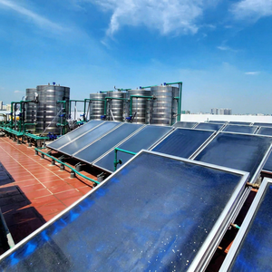 Collecteur solaire plat MEGASUN pour usage extérieur, système d'eau chaude écologique, composants résistants à la corrosion, capacité 200L, fabrication industrielle - Product Image 1
