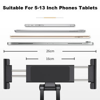 Support universel flexible en aluminium pour téléphone portable et ordinateur portable, pliable, facile à transporter, pour bureau et tablette