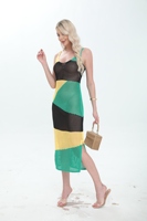 Zomerkleding groothandel strandmode mesh doorschijnende spaghettiband spleet sexy strandjurken dames