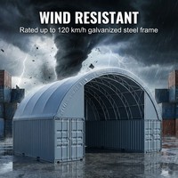 Structure en tissu pour bâtiment, abri de 60 m, conteneur de stockage, hangar, entrepôt, tente, membrane PVC certifiée, acier galvanisé pour l'exploitation minière