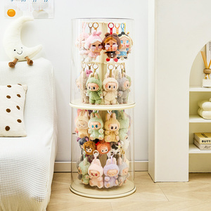New Design <strong>Clear</strong> Stackable Multi-layer Storage <strong>Display</strong> <strong>Box</strong> Luxury 360-degree Rotating Large-capacity Hanging Doll <strong>Display</strong> <strong>Box</strong> - Product Image 2