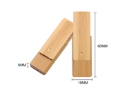 Nouvelle clé USB 2.0 pivotante en bois haute vitesse avec options de stockage de 1 Go/2 Go/4 Go/8 Go/16 Go/32 Go/64 Go/128 Go