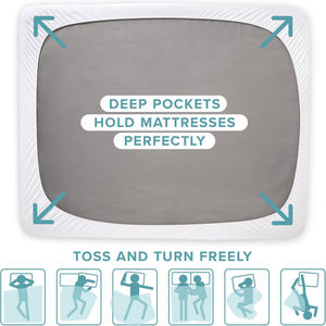 Protector de Colchón King Size 100% Impermeable, Transpirable, Premium, Refrigerante, de Lujo, 300 Hilos, Ecológico, Hipoalergénico, Lavable a Máquina - Product Image 5