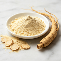 Approvisionnement d'usine : Polysaccharide de Ginseng 90% - Extrait de racine de Panax Ginseng en poudre beige clair pour formule nutraceutique OEM COA