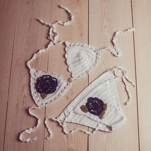 Bikini Brillante con Cuentas Personalizado, Bikini de Ganchillo Hecho a Mano, Conjunto de 2 Piezas, Traje de Baño de Lujo, Mini Bikini, Ropa de Playa, Traje de Baño para Mujer - Product Image 2