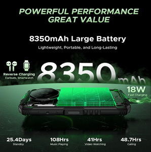 DOOGEE Fire 3 Pro, Teléfono Inteligente Android 15, Batería de 8350 mAh, Resistente al Agua IP68, Resistente a Golpes, LTE, Octa Core, Desbloqueo por Huella Dactilar, Doble SIM - Product Image 4