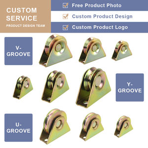 Roda de Portão Deslizante de Aço Moderno e Resistente, Rolamento para Porta Deslizante, Rodas para Porta de Armazenagem com Canal U/V/Y - Product Image 2