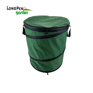 Dapat disesuaikan 600D poliester berdiri lipat Pop-up daun sampah koleksi taman limbah penyimpanan ember industri tempat sampah - Product Image 2