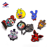 Longzhiyu, 20 Años de Experiencia en Fabricación OEM, Insignias de Aleación de Zinc con Esmalte Suave, Broches Metálicos Personalizados con Relieve 2D