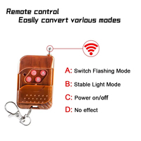 Led Car Grilles Light 8X2LED Sans Fil Télécommande Clignotant Avertissement Camion Moto Lampe de Secours SUV Lampe de Remorque