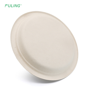 จานชานอ้อยแบบใช้แล้วทิ้งสำหรับร้านอาหารจานย่อยสลายได้ตามธรรมชาติขนาด9นิ้ว - Product Image 2