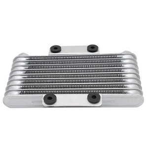 Accesorios de Modificación para Enfriador de Aceite de Motocicleta, Radiador de Aceite para Motor ATV de 125CC-250CC, Modelo Estándar Negro Plateado - Product Image 4