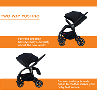 Poussette de luxe pour bébé 3 en 1, système de voyage pliable, poussette pour bébé, siège auto pour bébé