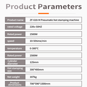 Usine semi-automatique pilote d'huile hydraulique <span class=keywords><strong>Textile</strong></span> cuir Logo/étiquette 3D gaufrage Machine de timbre à chaud - Product Image 2