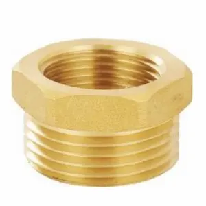 Brass hex casing through copper valve fittings