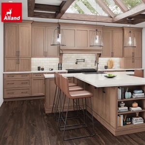 Armoires de <span class=keywords><strong>cuisine</strong></span> Alland en chêne naturel avec quincaillerie à fermeture douce, meubles de <span class=keywords><strong>cuisine</strong></span> modernes en bois massif pour la rénovation de la <span class=keywords><strong>cuisine</strong></span> à domicile - Product Image 4