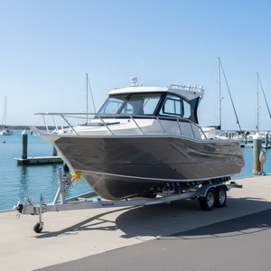 Bateau de pêche en aluminium soudé <span class=keywords><strong>Gospel</strong></span> 25 pieds 7,5 m, hors-bord, rivière, haute vitesse, croisière en haute mer, yachts de luxe, sport avec cabine - Product Image 2