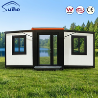 Maison conteneur préfabriquée pliable et extensible 0206 20ft 40ft, villa moderne mobile, maison portable