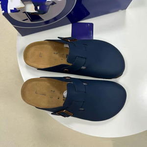 <span class=keywords><strong>Mules</strong></span> en cuir suédé de vache de qualité supérieure avec soutien de la voûte plantaire et semelle orthopédique en liège, chaussures de marche tendance, logo personnalisé, prix de gros - Product Image 3