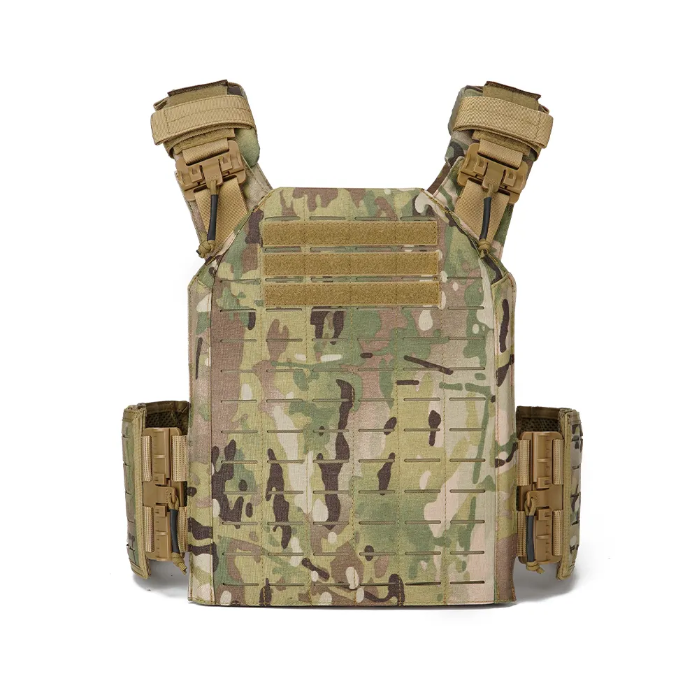 GAF Black Multicam 1000D Nylon Outdoor Durable Laser Cut Molle Gilet Tactical Vest Plate Carrier