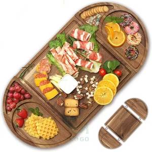 Ensemble de planche à fromage en bois d'acacia écologique en forme de cœur extra large magnétique, cadeau exquis pour un anniversaire ou un mariage - Product Image 6