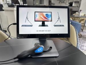 Appareil d'analyse du cuir chevelu intelligent <span class=keywords><strong>AI</strong></span> 50X/200X HD à trois spectres avec génération automatique de rapports – Détecteur de cuir chevelu - Product Image 3