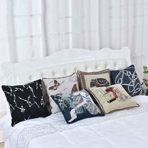 Fundas de Algodón con Hilo Decorativas y Elegantes, Fundas de <span class=keywords><strong>Almohada</strong></span> Cuadradas Decorativas al por Mayor para el Hogar y Alojamiento - Product Image 4