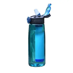 스포츠 개인 휴대용 물 필터 병 하이킹을 위한 도착 고품질 생존